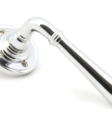 From The Anvil Polished Chrome Newbury Lever on Rose