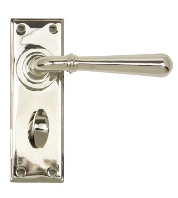From The Anvil Polished Nickel Newbury Lever Bathroom Set