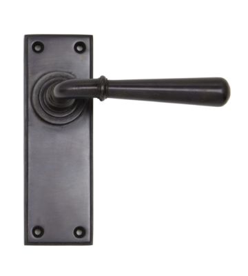 From The Anvil Aged Bronze Newbury Lever Latch Set