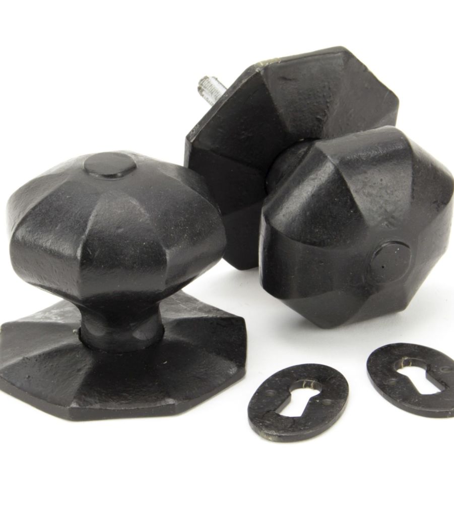 External Beeswax Octagonal Mortice/Rim Knob Set - Large