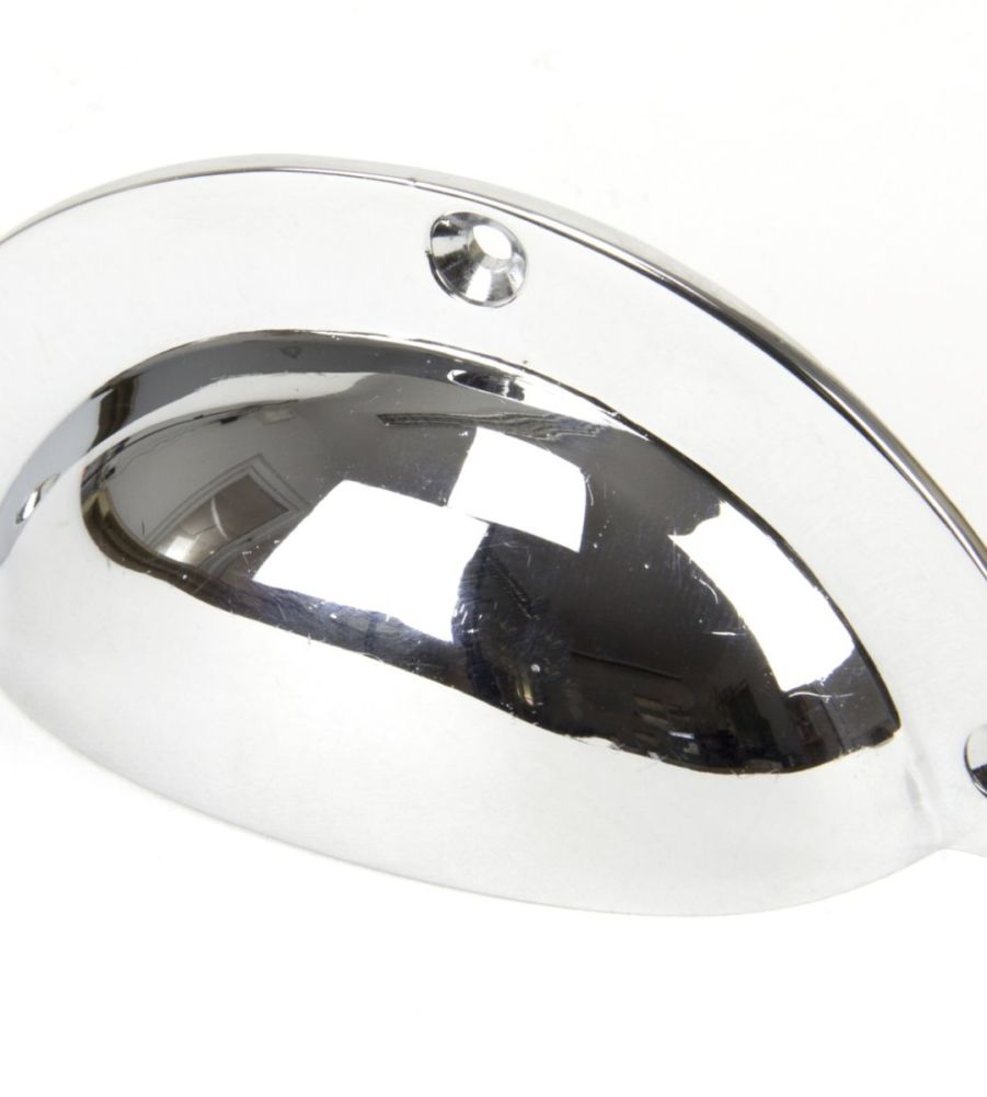 Polished Chrome 4" Plain Drawer Pull