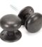 Aged Bronze 57mm Mushroom Mortice/Rim Knob Set