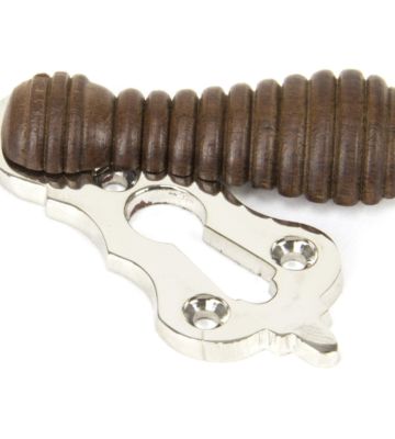 From The Anvil Rosewood & Polished Nickel Beehive Escutcheon