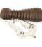Rosewood & Polished Nickel Beehive Escutcheon