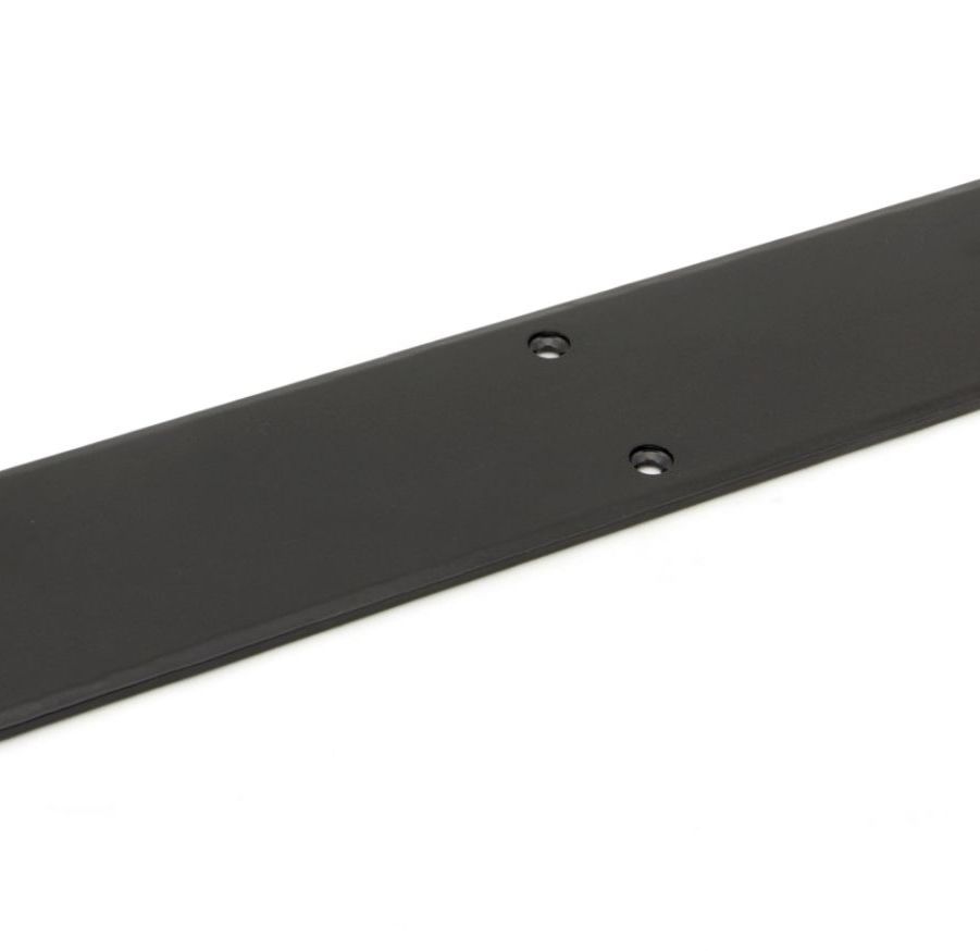 Black 400mm Plain Fingerplate