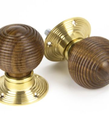 From The Anvil Rosewood and PB Cottage Mortice/Rim Knob Set – Small