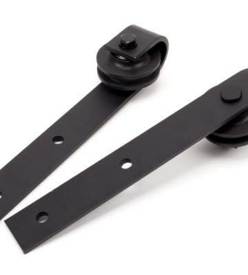 From The Anvil Black Door Hanging Set for Sliding Door Kit