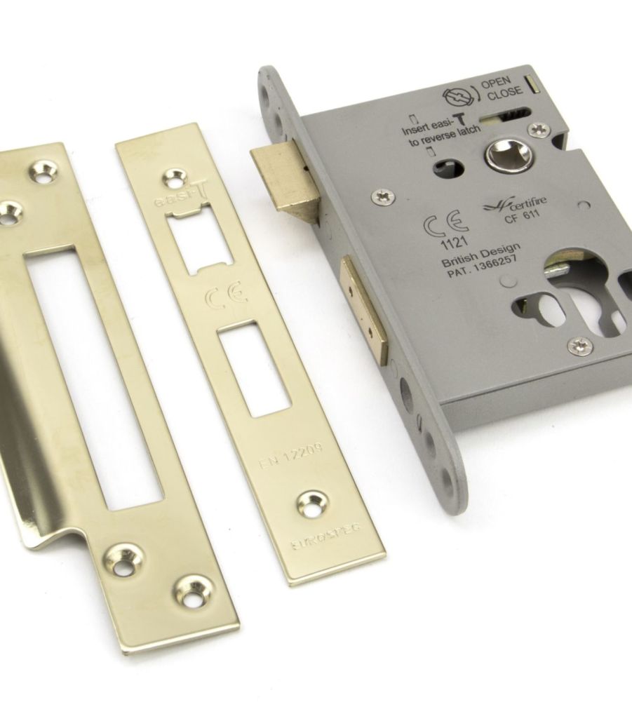 PVD 3" Euro Profile Sash Lock