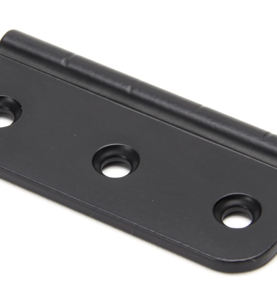 Black 75mm Dummy Butt Hinge