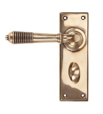 From The Anvil Polished Bronze Reeded Lever Bathroom Set