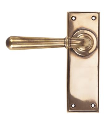 From The Anvil Polished Bronze Newbury Lever Latch Set