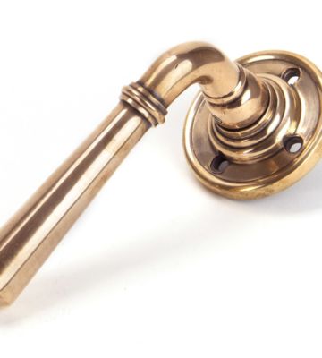 From The Anvil Polished Bronze Newbury Lever On Rose