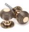 Polished Bronze Heavy Beehive Mortice/Rim Knob Set