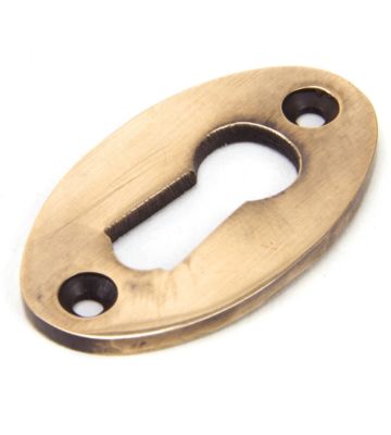 From The Anvil Polished Bronze Oval Escutcheon
