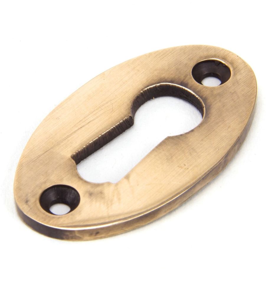 Polished Bronze Oval Escutcheon