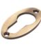 Polished Bronze Oval Euro Escutcheon
