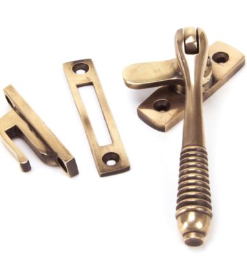 From The Anvil Polished Bronze Reeded Fastener – Locking