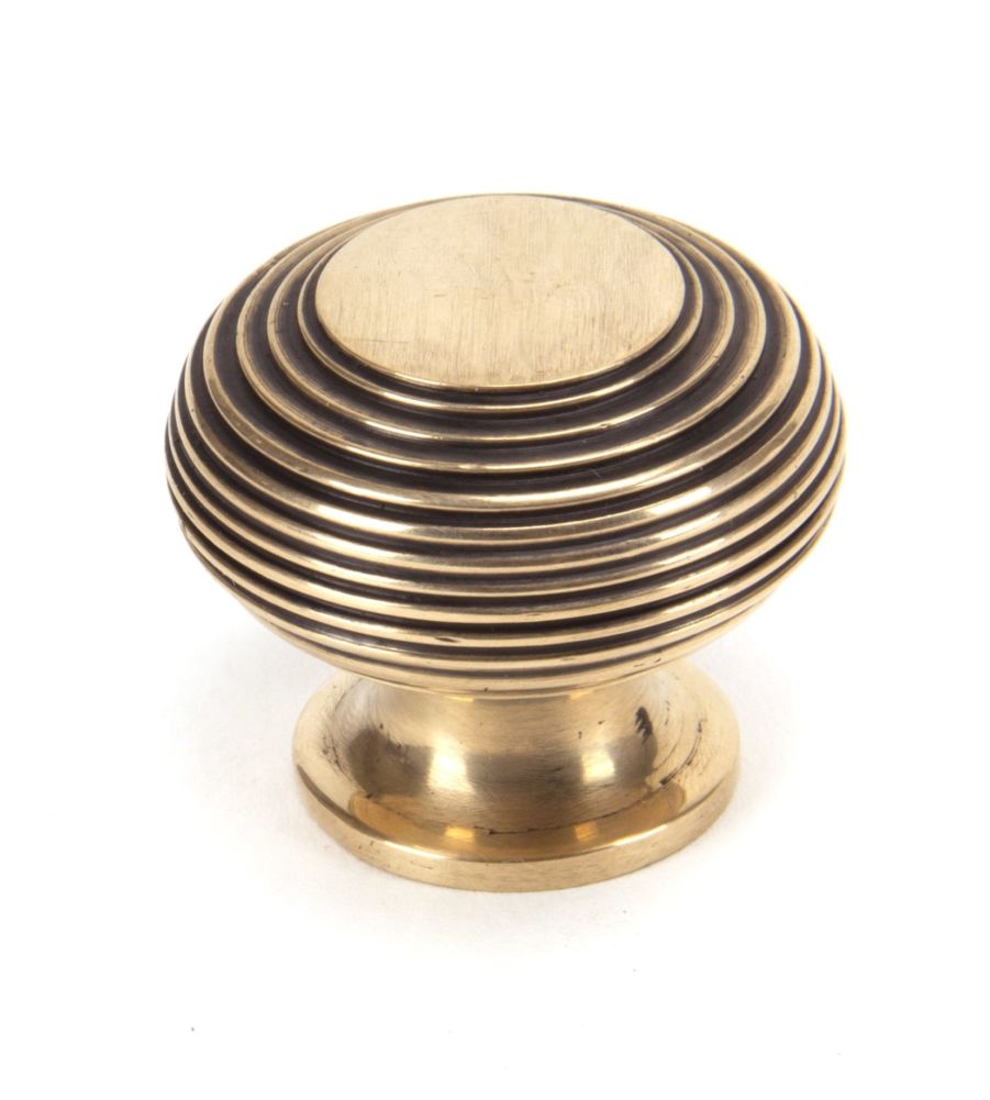 Polished Bronze Beehive Cabinet Knob - Large