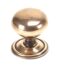 Polished Bronze Mushroom Cabinet Knob - Large