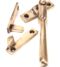 Polished Bronze Night-Vent Locking Newbury Fastener