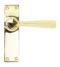 Polished Brass Straight Lever Latch Set