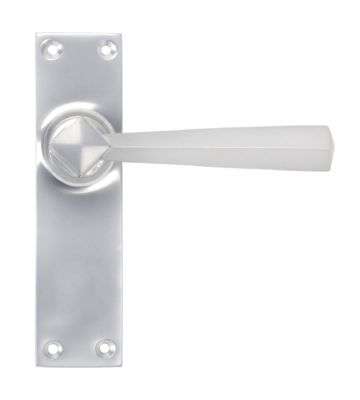 From The Anvil Satin Chrome Straight Lever Latch Set
