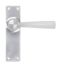 Satin Chrome Straight Lever Latch Set