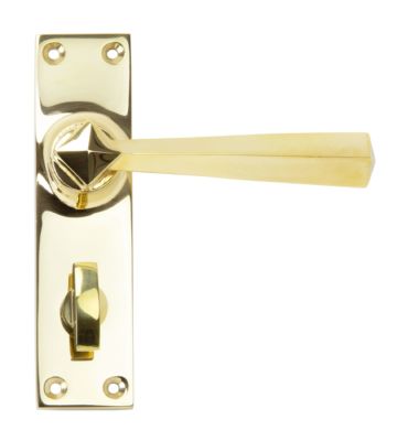 From The Anvil Polished Brass Straight Lever Bathroom Set