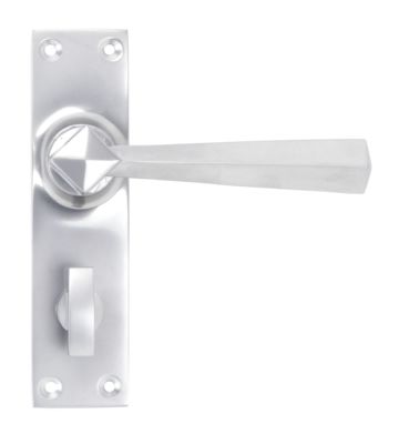 From The Anvil Satin Chrome Straight Lever Bathroom Set