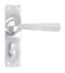 Satin Chrome Straight Lever Bathroom Set