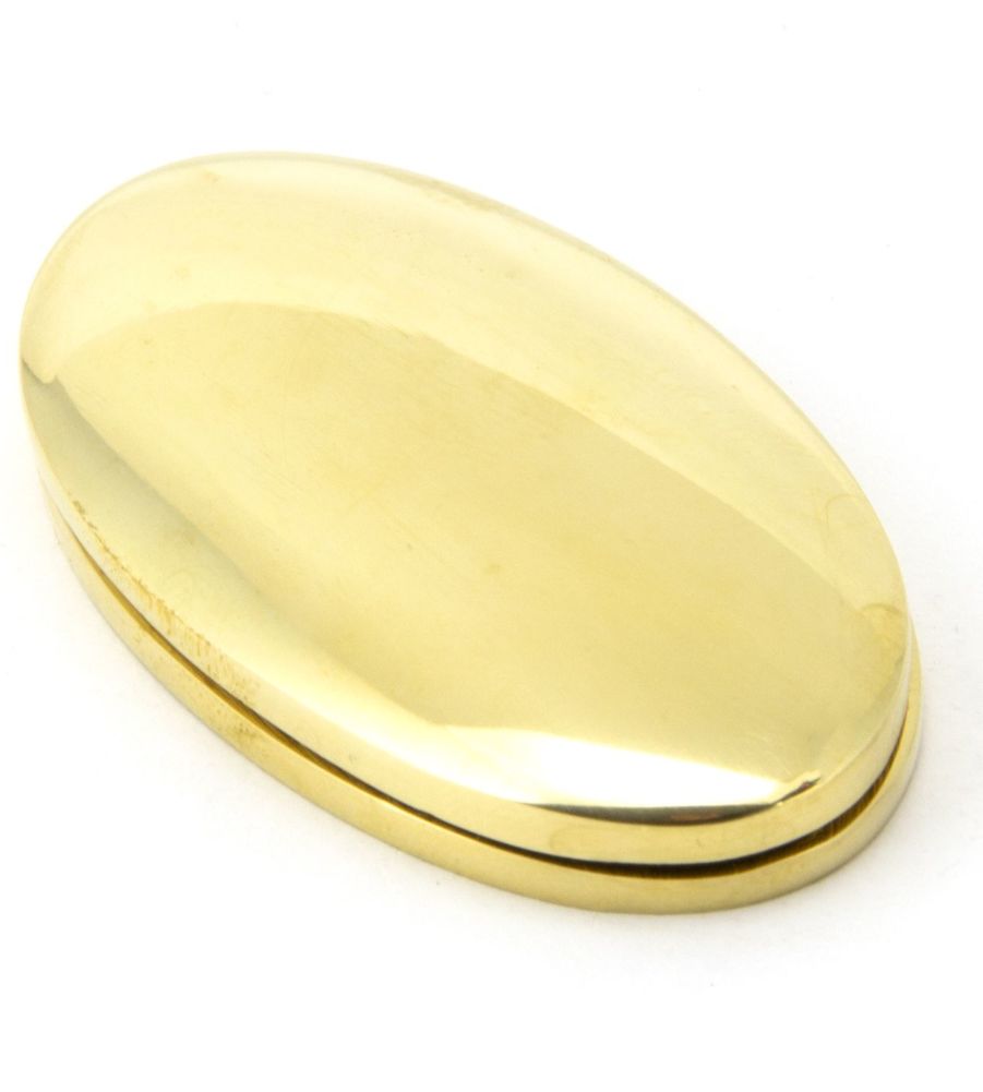 Polished Brass Oval Escutcheon & Cover