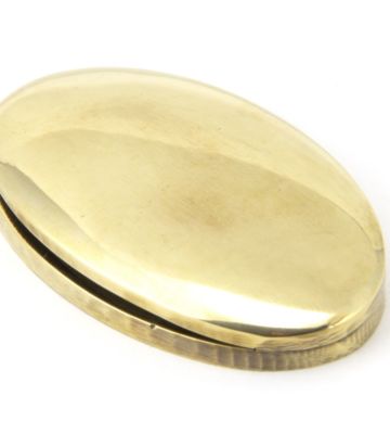 From The Anvil Aged Brass Oval Escutcheon & Cover