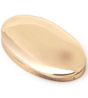 From The Anvil Polished Bronze Oval Escutcheon & Cover