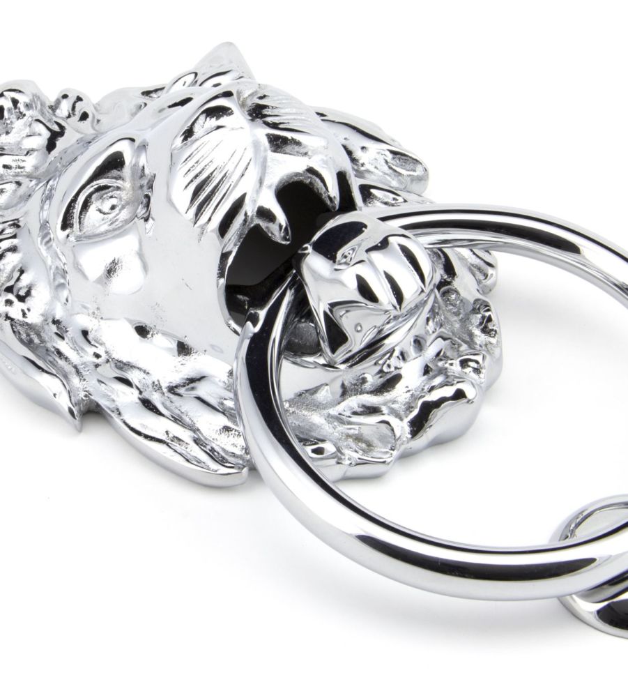 Polished Chrome Lion Head Knocker