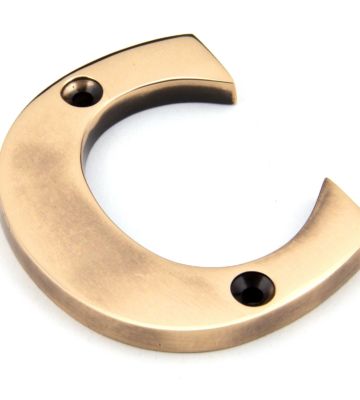 From The Anvil Polished Bronze Letter C