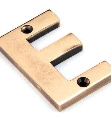 From The Anvil Polished Bronze Letter E