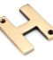 Polished Bronze Letter H