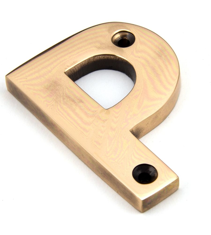 Polished Bronze Letter P