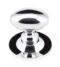 Polished Chrome 33mm Oval Cabinet Knob