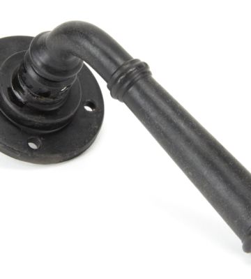 From The Anvil External Beeswax Regency Lever On Rose Set