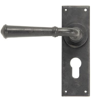 From The Anvil External Beeswax Regency Lever Euro Lock Set