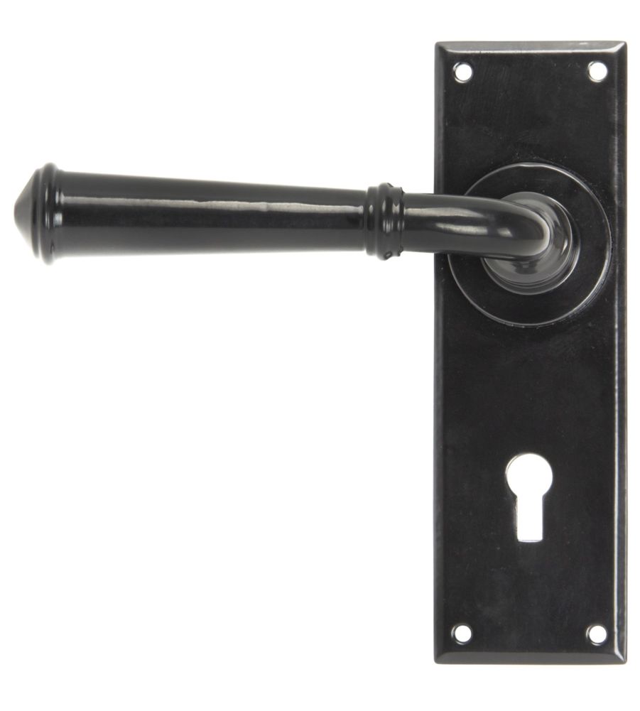 Black Regency Lever Lock Set