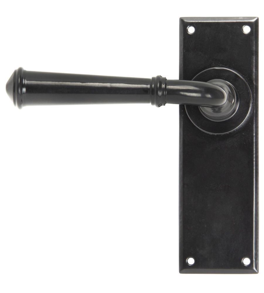 Black Regency Lever Latch Set