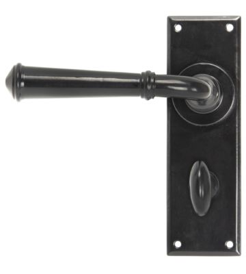 From The Anvil Black Regency Lever Bathroom Set