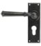 Black Regency Lever Euro Lock Set