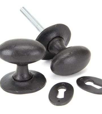 From The Anvil External Beeswax Oval Mortice/Rim Knob Set