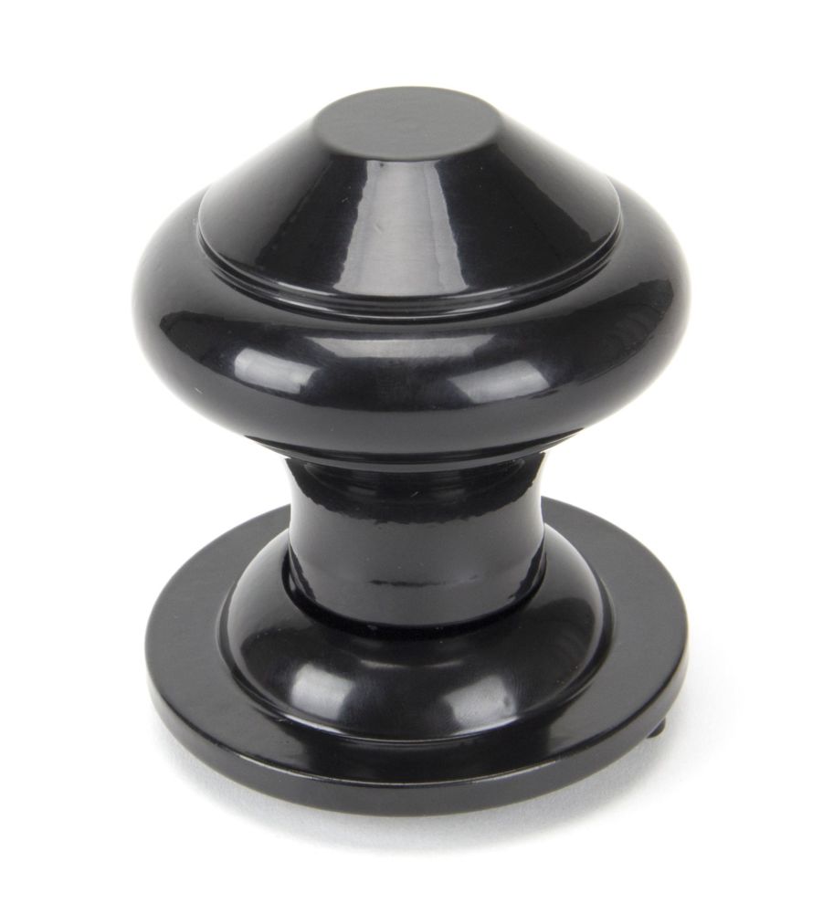 Black Regency Centre Door Knob