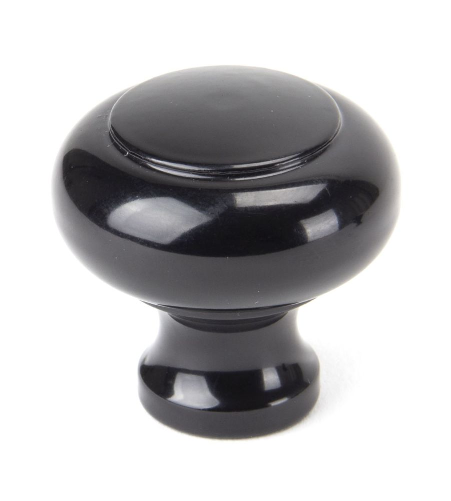 Black Regency Cupboard Knob - Large