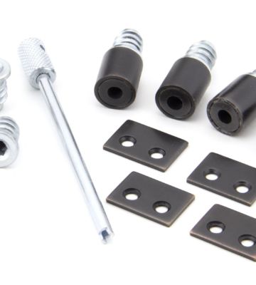 From The Anvil Aged Bronze Secure Stops (Pack of 4)