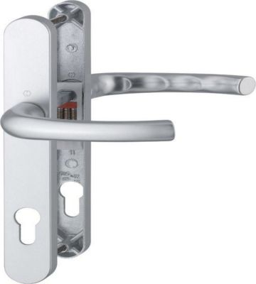 Hoppe Tokyo 1710RH/3633N/3623N F1 Silver Lever Door Handle 92mm PZ, 215mm Centres